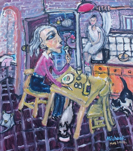 Michael Sarjeant - Breakfast with cats and Gaby_s ghost